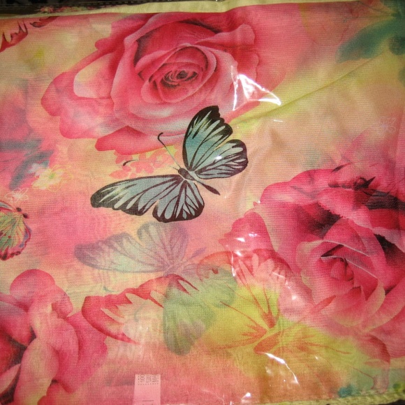 *HOST PICK* Floral Print Chiffon Scarf - Picture 3 of 5